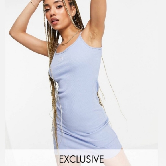 New 100% COTTON Puma ribbed knit cami tunic dress #A183J - Picture 1 of 13